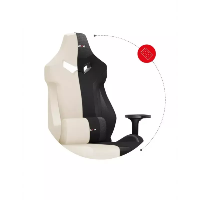 Cadeira de gaming Huzaro Force 7.6 preta — assento tipo concha acolchoado, encosto ajustável, peso máx. 150 kg