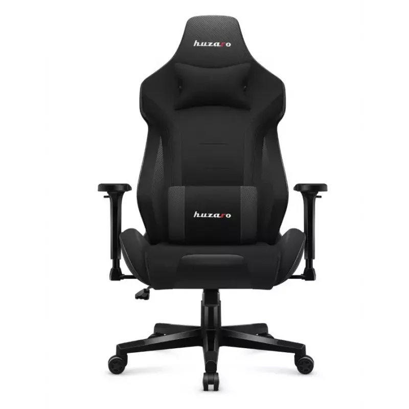 Cadeira de gaming Huzaro Force 7.6 preta — assento tipo concha acolchoado, encosto ajustável, peso máx. 150 kg