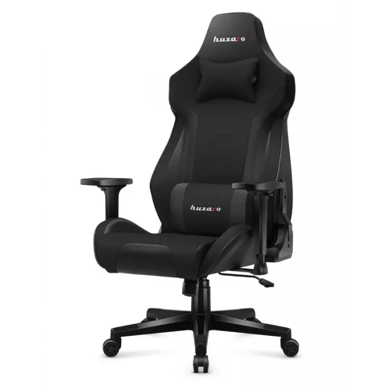 Cadeira de gaming Huzaro Force 7.6 preta — assento tipo concha acolchoado, encosto ajustável, peso máx. 150 kg