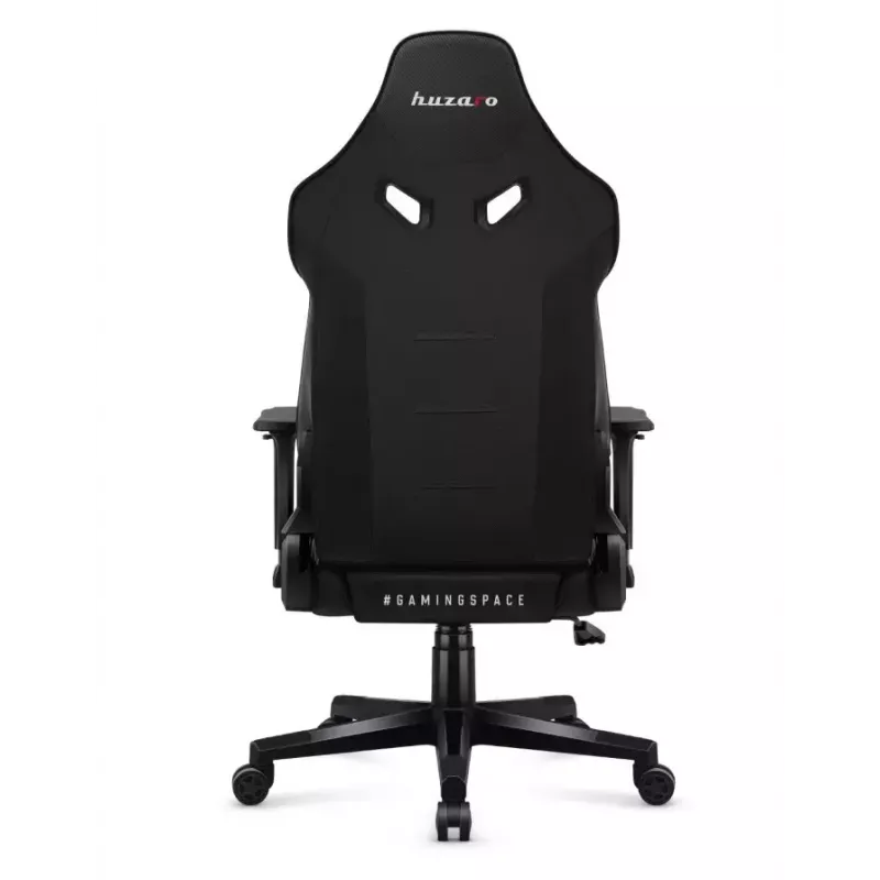 Cadeira de gaming Huzaro Force 7.6 preta — assento tipo concha acolchoado, encosto ajustável, peso máx. 150 kg