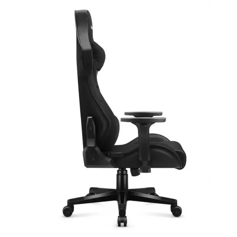 Cadeira de gaming Huzaro Force 7.6 preta — assento tipo concha acolchoado, encosto ajustável, peso máx. 150 kg
