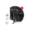 Cadeira de gaming Huzaro Force 7.6 preta — assento tipo concha acolchoado, encosto ajustável, peso máx. 150 kg