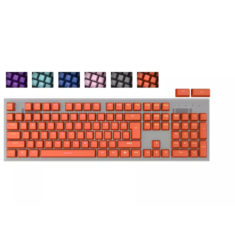 Teclas para teclado GENESIS LEAD 300 universal ABS laranja