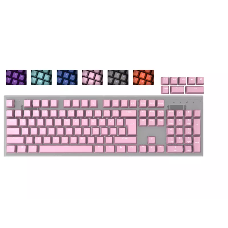 Teclas para teclado GENESIS LEAD 300 universal ABS rosa 122g