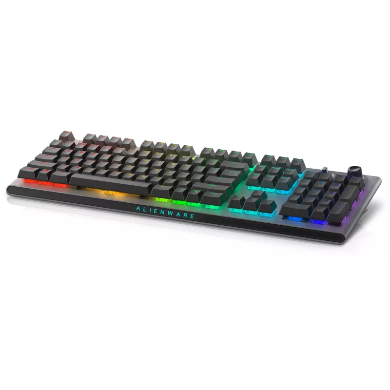 Teclado Alienware Tri-Mode AW920K gaming USB + RF Wireless + Bluetooth cinzento