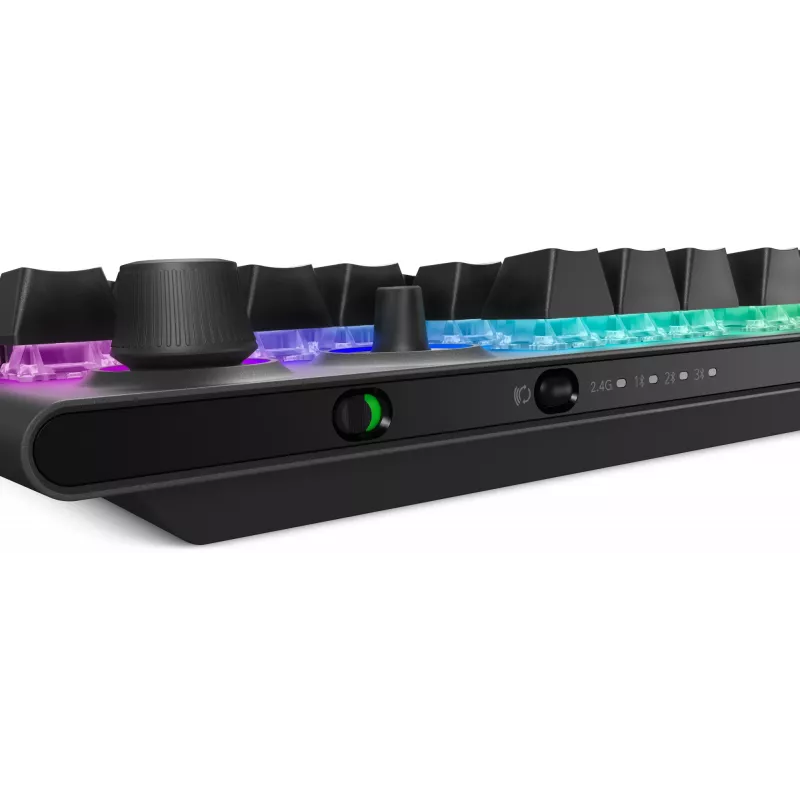 Teclado Alienware Tri-Mode AW920K gaming USB + RF Wireless + Bluetooth cinzento