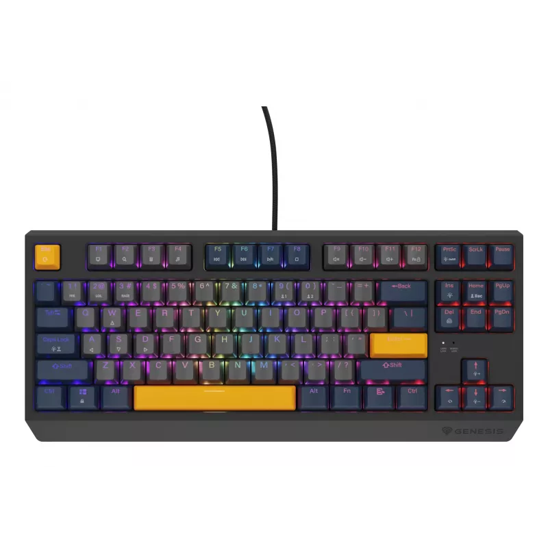Teclado GENESIS Thor 230 TKL gaming USB QWERTY inglês azul