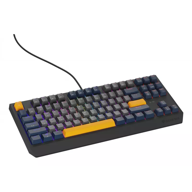 Teclado GENESIS Thor 230 TKL gaming USB QWERTY inglês azul