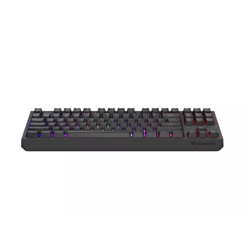 Teclado de gaming mecânico tenkeyless GENESIS Thor 230 TKL — USB, RF Wireless, Bluetooth, 87 teclas QWERTY, cinzento