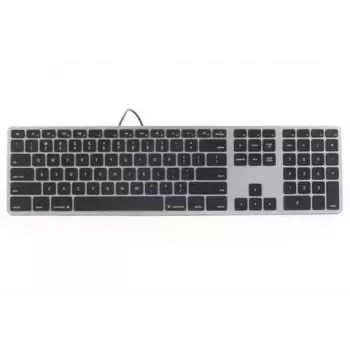 Matias FK318LB-UK retroiluminação RGB para Mac Space Gray – compacto, layout UK