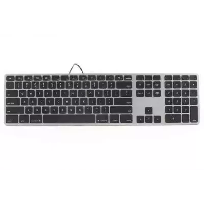 Matias FK318LB-UK retroiluminação RGB para Mac Space Gray – compacto, layout UK