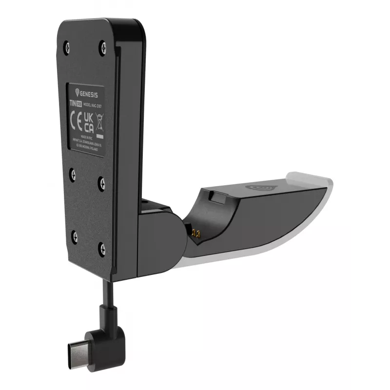 Sistema de carregamento GENESIS Tin 305 PlayStation 5 slim com fios preto branco
