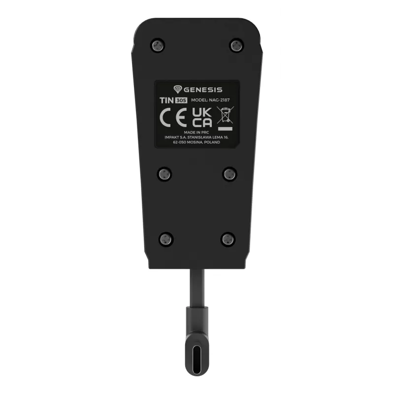 Sistema de carregamento GENESIS Tin 305 PlayStation 5 slim com fios preto branco