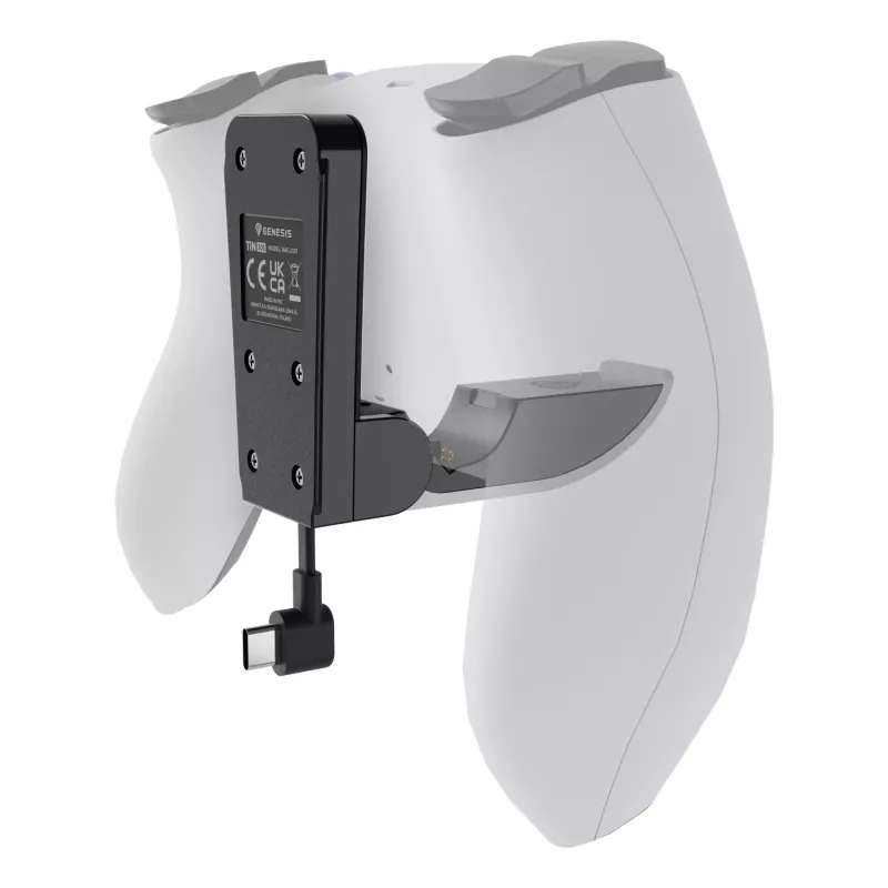 Sistema de carregamento GENESIS Tin 305 PlayStation 5 slim com fios preto branco