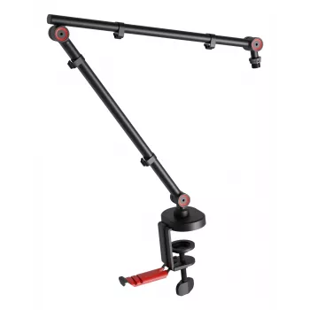 Suporte de microfone boom GENESIS NGM-2156 base de mesa preto