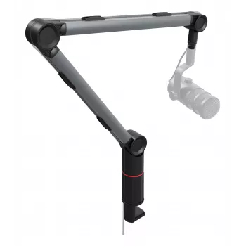 Suporte de microfone com braço GENESIS NGM-2157 suporte de mesa cinzento 1,1 kg
