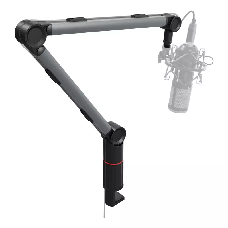Suporte de microfone com braço GENESIS NGM-2157 suporte de mesa cinzento 1,1 kg
