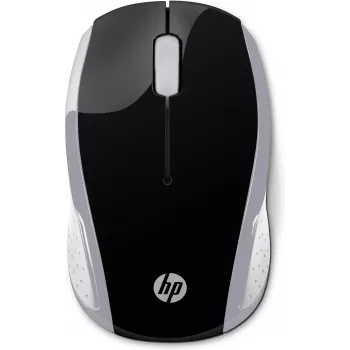 Rato sem fios HP 200 (Pike Silver), ambidestro, ótico, RF Wireless, 1000 DPI, prateado