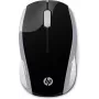 Rato sem fios HP 200 (Pike Silver), ambidestro, ótico, RF Wireless, 1000 DPI, prateado