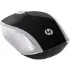 Rato sem fios HP 200 (Pike Silver), ambidestro, ótico, RF Wireless, 1000 DPI, prateado