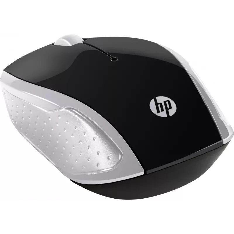 Rato sem fios HP 200 (Pike Silver), ambidestro, ótico, RF Wireless, 1000 DPI, prateado