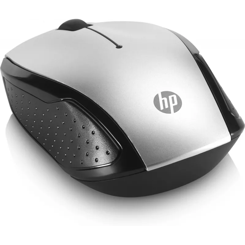 Rato sem fios HP 200 (Pike Silver), ambidestro, ótico, RF Wireless, 1000 DPI, prateado