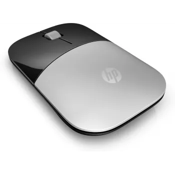 Rato sem fios HP Z3700 prateado, ambidestro, ótico, RF Wireless, 1200 DPI, prateado