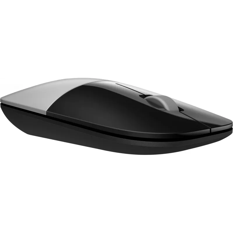 Rato sem fios HP Z3700 prateado, ambidestro, ótico, RF Wireless, 1200 DPI, prateado