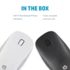 Rato Bluetooth HP 410 fino prateado, ambidestro, Bluetooth, 2000 dpi, prateado