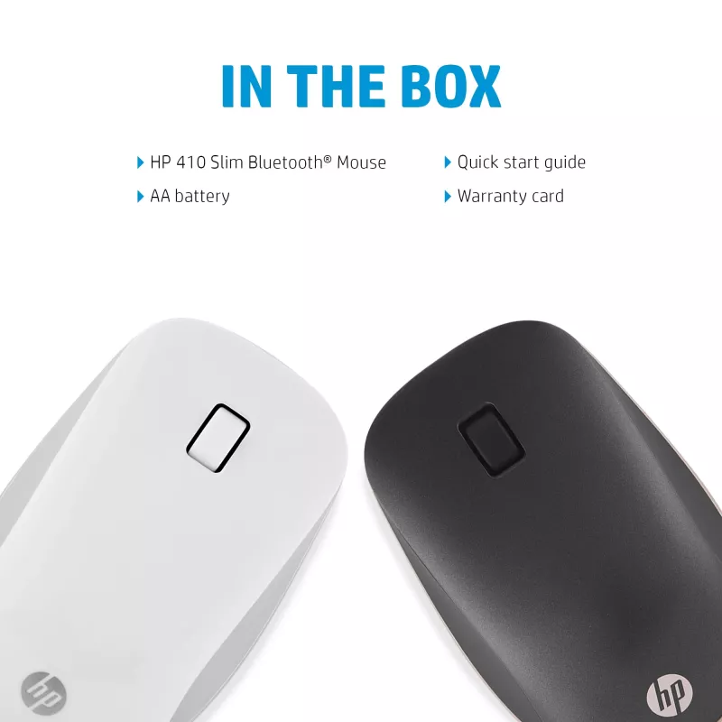 Rato Bluetooth HP 410 fino prateado, ambidestro, Bluetooth, 2000 dpi, prateado
