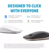 Rato Bluetooth HP 410 fino prateado, ambidestro, Bluetooth, 2000 dpi, prateado