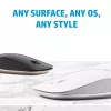 Rato Bluetooth HP 410 fino prateado, ambidestro, Bluetooth, 2000 dpi, prateado