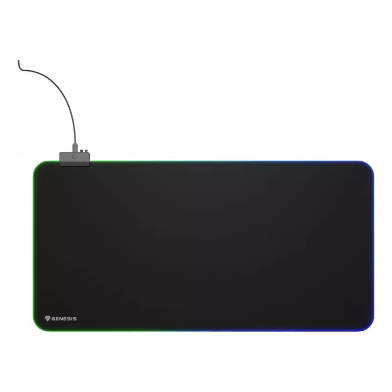 Tapete de rato gaming GENESIS Boron 500 XXL RGB preto