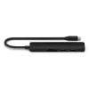 Satechi ST-P6SK hub multiporta USB-C fino 6 em 1: USB-C, 2x USB-A, HDMI 4K, leitor de cartões micro/SD