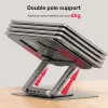 Unitek D1109A suporte para portátil dobrável e rotativo com hub USB-C, HDMI 4K, PD 100 W, até 17 polegadas (43,2 cm)