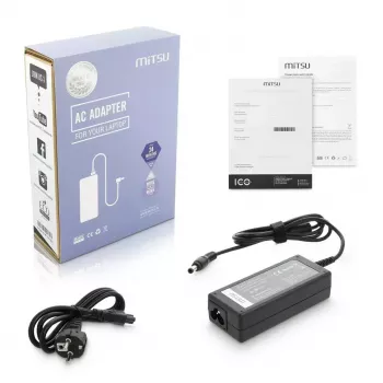 Fonte de alimentação MITSU 19 V 3,42 A modelo ZM/LIT19342 para portáteis compatíveis