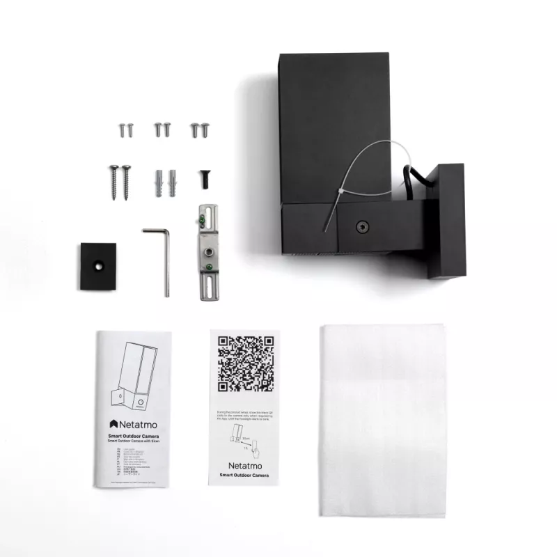 Câmara de vigilância IP Netatmo Presence exterior 1920 x 1080 píxeis parede