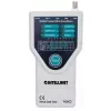 Testador de cabos 5-em-1 Intellinet, testa 5 cabos de rede RJ45 e de computador comuns