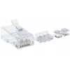 Ficha modular RJ45 Intellinet, Cat6A, UTP, 2 pontas, para cabo flexível, contactos banhados a ouro 15 µ, pack de 80