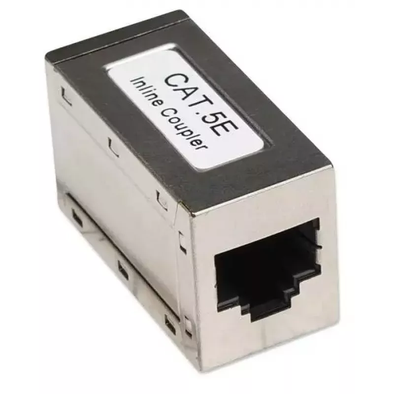 Conector fêmea em linha Intellinet, Cat5e, FTP, modular, conector fêmea 8P8C para conector fêmea 8P8C, prateado