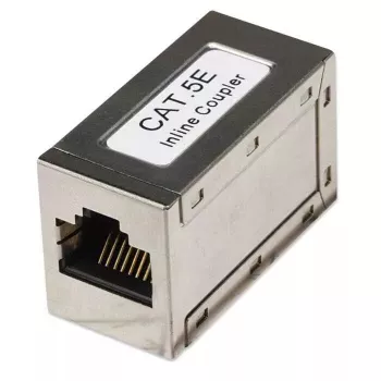 Conector fêmea em linha Intellinet, Cat5e, FTP, modular, conector fêmea 8P8C para conector fêmea 8P8C, prateado