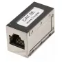 Conector fêmea em linha Intellinet, Cat5e, FTP, modular, conector fêmea 8P8C para conector fêmea 8P8C, prateado