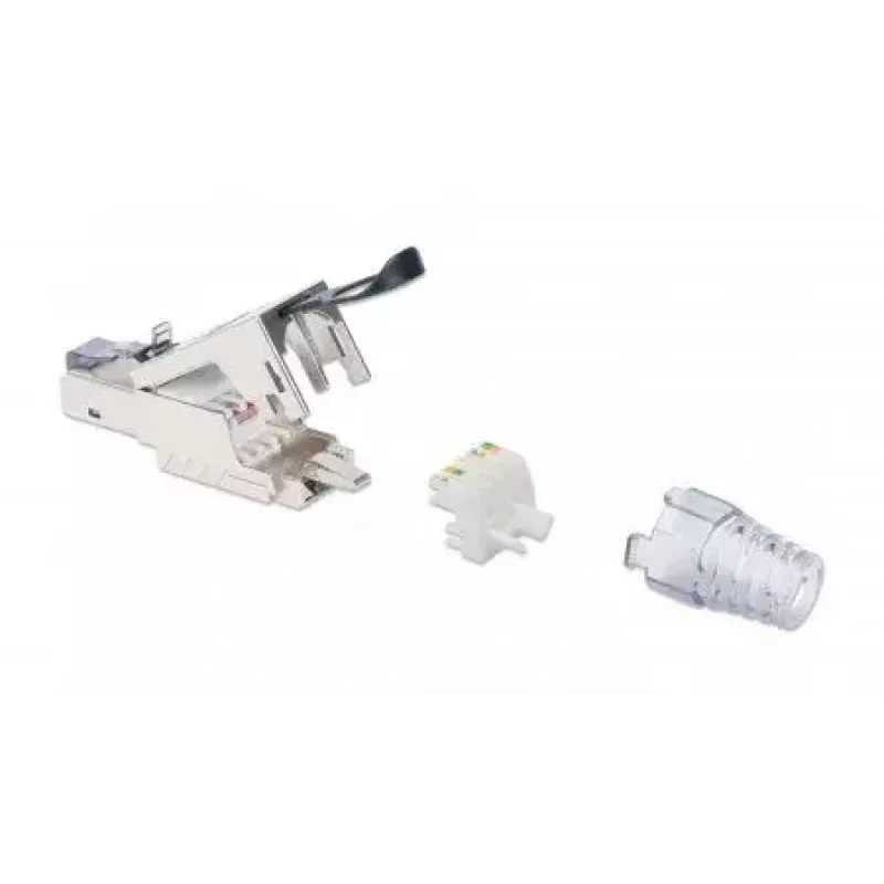 Ficha modular RJ45 de terminação em campo Intellinet Cat6a 10G