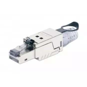 Ficha modular RJ45 de terminação em campo Intellinet Cat6a 10G