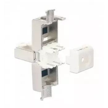 Ficha modular RJ45 sem ferramentas blindada Intellinet Cat6a 10G STP com contactos banhados a ouro