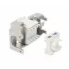 Keystone Jack RJ-45 sem ferramentas blindado Intellinet Cat8.1 40G prateado