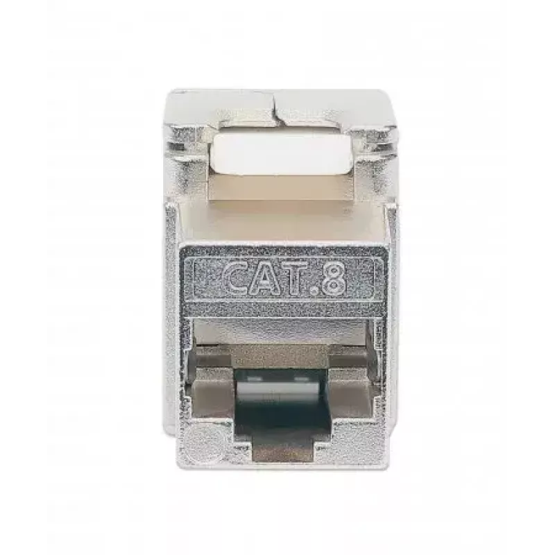 Keystone Jack RJ-45 sem ferramentas blindado Intellinet Cat8.1 40G prateado