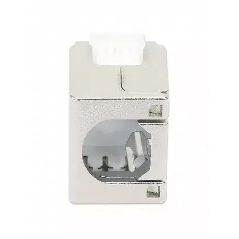 Keystone Jack RJ-45 sem ferramentas blindado Intellinet Cat8.1 40G prateado