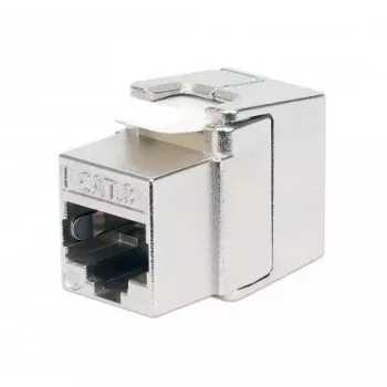 Keystone Jack RJ-45 sem ferramentas blindado Intellinet Cat8.1 40G prateado