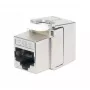 Keystone Jack RJ-45 sem ferramentas blindado Intellinet Cat8.1 40G prateado